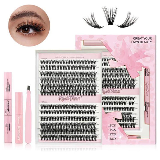 Fluffy & Natural Eyelash DIY Extension Set