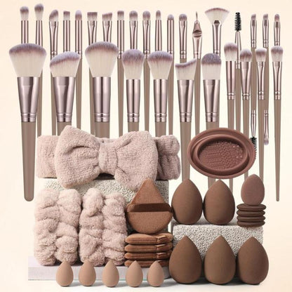 54pc Makeup Brush & Sponge Kit