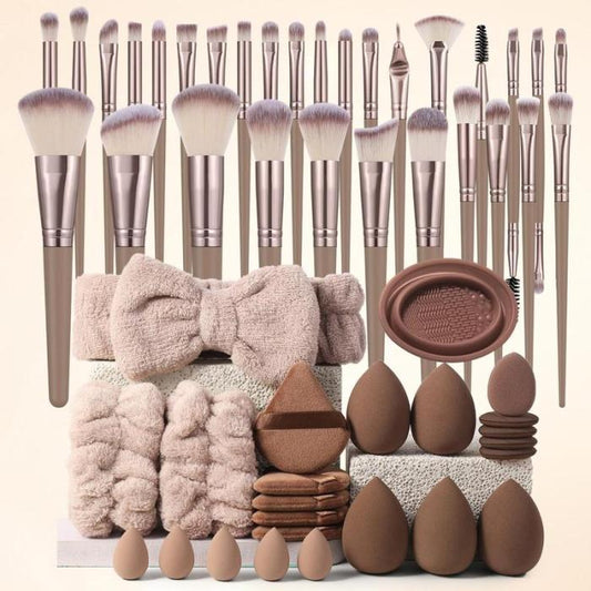 54pc Makeup Brush & Sponge Kit