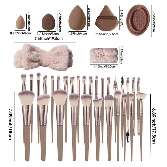 54pc Makeup Brush & Sponge Kit