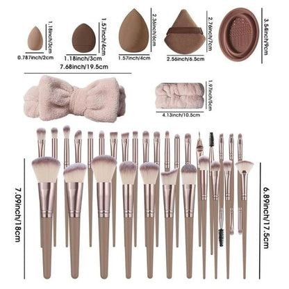 54pc Makeup Brush & Sponge Kit