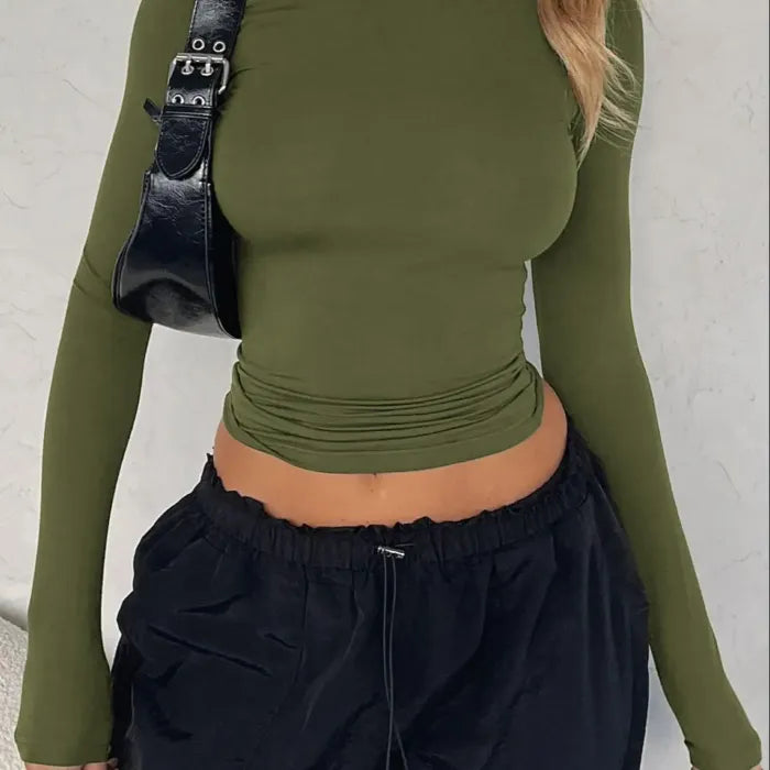 Long Sleeve Crop Tee