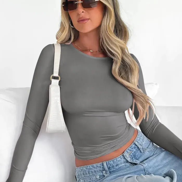 Long Sleeve Crop Tee