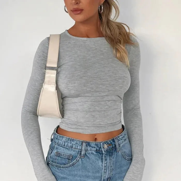 Long Sleeve Crop Tee
